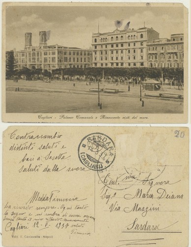 Cagliari palazzo comunale - cagliari, -palazzo
